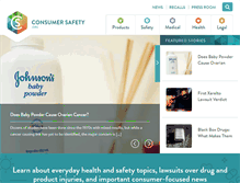 Tablet Screenshot of consumersafety.org