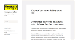 Desktop Screenshot of consumersafety.com